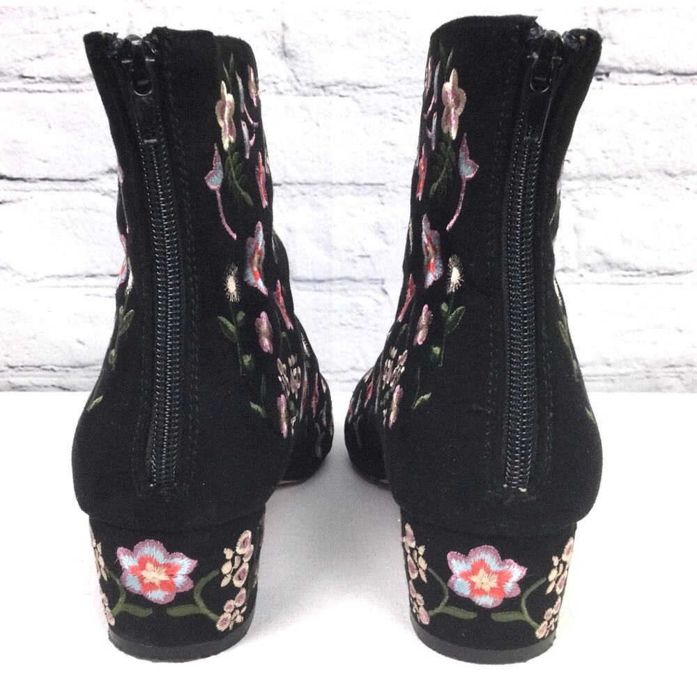 Atmosphere Boho Chic Festival Floral 90s Style Cottage Whimsical Ankle Bootie 9 - Picture 5 of 15